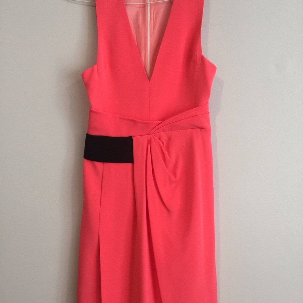 NEW*J. Mendel*Pink w/ Black Waist Dress*US 2*$1895
